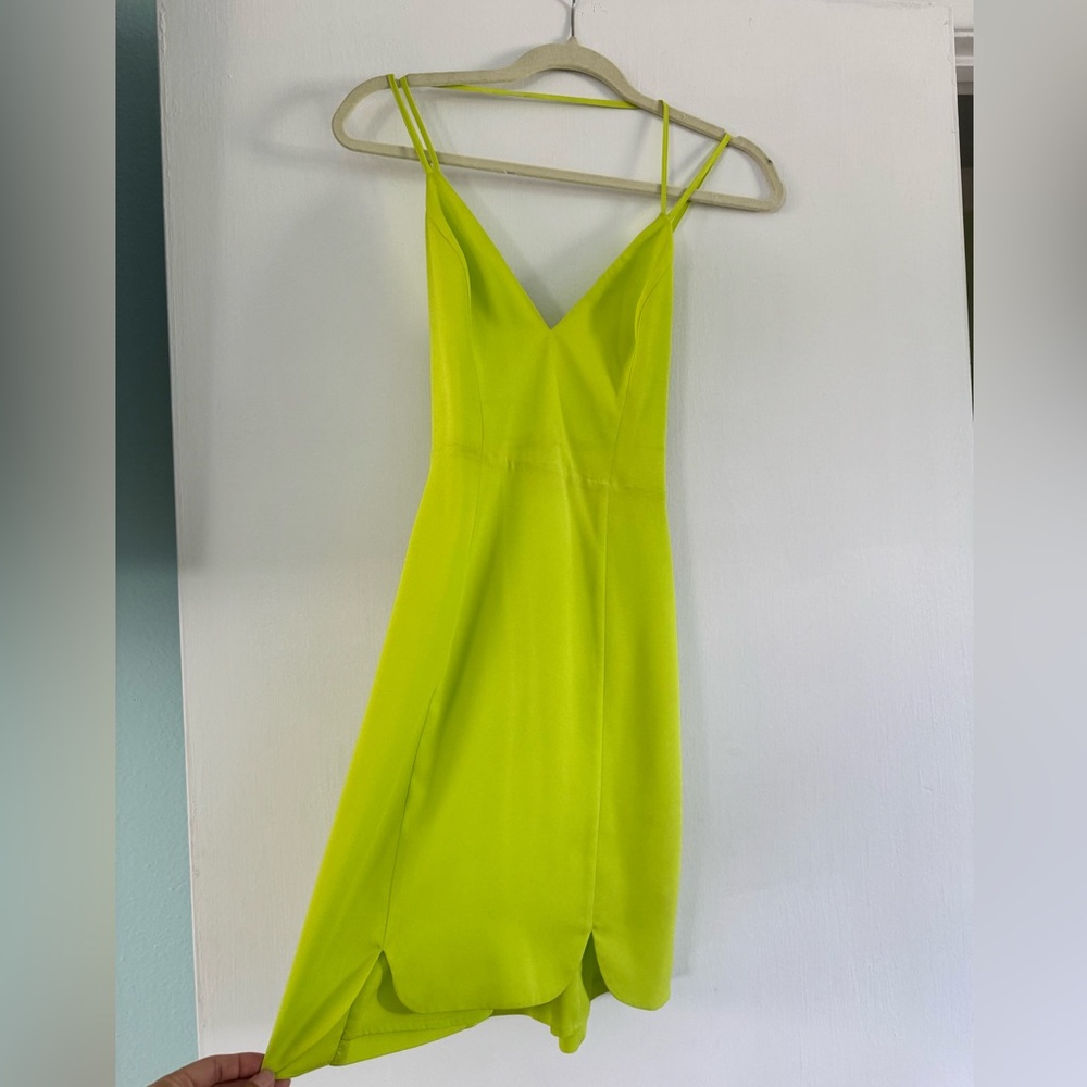 Lime green, dress size 6